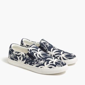New JCREW Explorer canvas slip-on sneakers Size 10